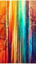 Textured Multi Colored Rainbow Abstract Color Spectrum Line