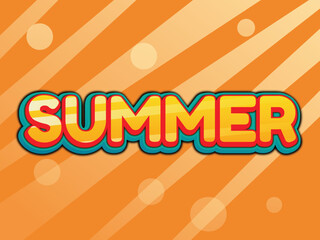 editable summer text effect