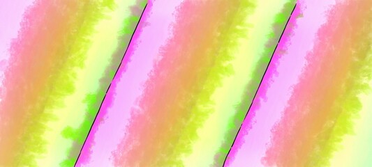 Wall Mural - digital painterly render of intricate colorful geometric patterns in watercolor and ink style