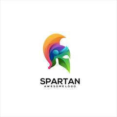 Wall Mural - Sparta logo colorful gradient template