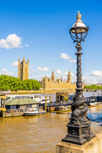 Houses Of Parliament And Big Ben, Westminster, From Across The River Thames, London, England, United Kingdom