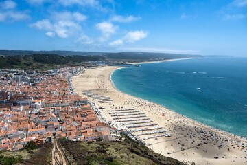 Sticker - Nazare, beach resort in Portugal