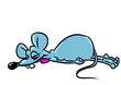 Animal dead rat parody character cartoon illustration