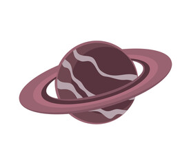 Sticker - space planet retro