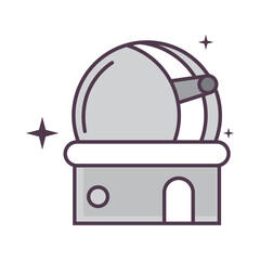 Poster - space observatory icon