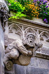 Wall Mural - historic sculpture (gargoyle) at the city hall in munich