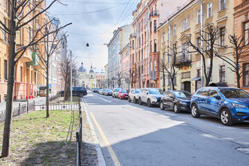 Naklejka na meble Photo of the roadway on a summer day