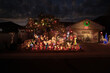 © StudioWout - Christmas decorated front yard with lights and ornaments