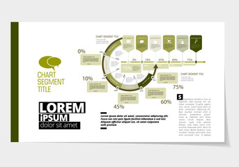 Canvas Print - Business presentation infographic template, vector