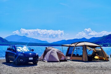 Wall Mural - camping on the beach