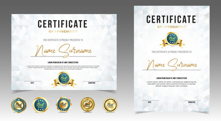 Wall Mural - professional diploma certificate template in premium style