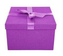 Colorful Gift Box Isolated On White.