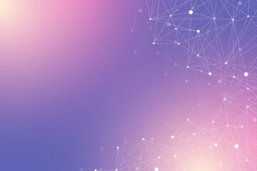 Wall Mural - technology abstract background with connected line and dots. big data visualization. artificial inte