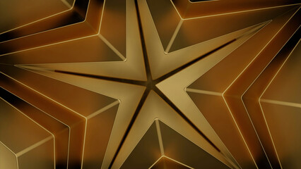Wall Mural - Pink and orange bright star.Design.A bright tunnel that opens and closes in abstraction.