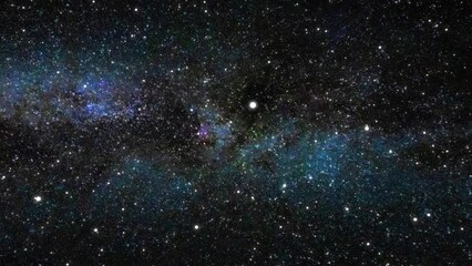 Wall Mural - flying through beautiful space past stars and galaxies. journey through the vast expanse of the univ