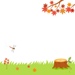 Poster - Autumn nature element landscape.