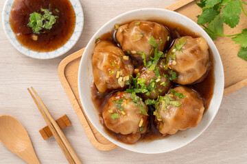 Bawan (Ba wan), Taiwanese meatball delicious street food.