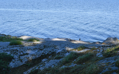 Outcrop with seascape