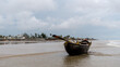 Fishing boat at Mandarmani beach located near Digha in West Bengal, India