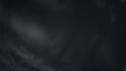 Wall Mural - Night sky. Aerial time lapse. Cosmic atmosphere. Black heaven with stars and light clouds flying through fast motion.