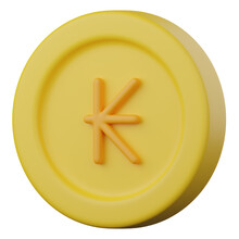 Kip Coin 3d Icon