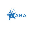 ABA Letter logo  white background .ABA Business finance logo design vector image  in illustrator .ABA  letter logo design for entrepreneur and business.
