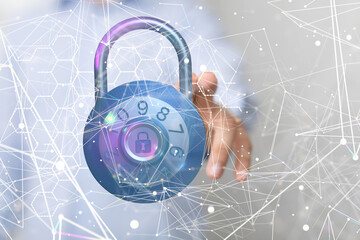 security data code digital in hand