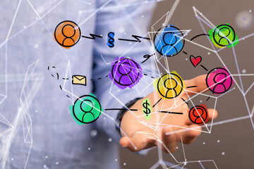 people network structure hr - human resources management and recruitment