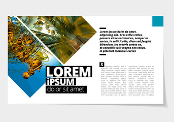 Canvas Print - Business layout for presentation, vector illustartion
