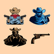 four gunslinger wild west icons
