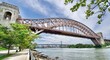 Hell Gate Bridge, East River, Astoria, Queens, New York . . . 