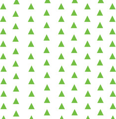 Wall Mural - abstract triangles lined up green small triangle fabric pattern