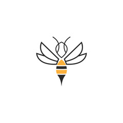 Wall Mural - Bee logo icon design template