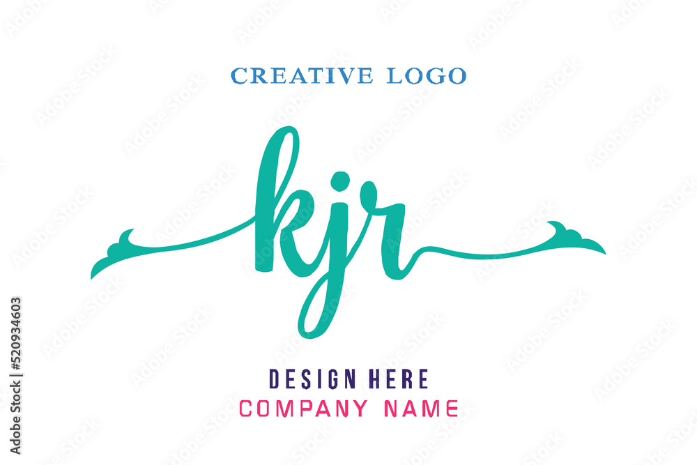 KJR lettering, perfect for company logos, offices, campuses, schools ...