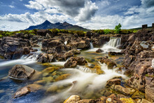 Fairy-tale Landscape, The Sligachan Waterfalls, Isle Of Skye, Scotland