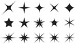 © Arcady - Star shapes collection, glam glittering effect for design