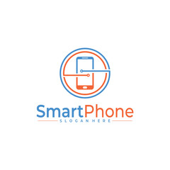 smart phone logo vector design template