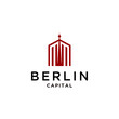 © koji antero - berlin tower logo design.building city in germany vector