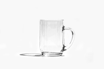 Wall Mural - transparent bright clear beer mug