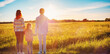 © candy1812 - Happy family in the nature together on the evening sunset