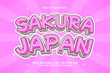 © rizqikreatif88 - Sakura Japan Text Effect Editable 3d Cartoon Style