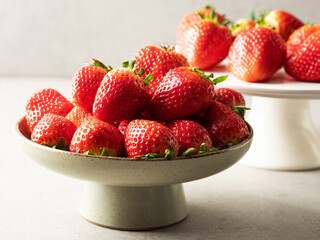 Sticker - fresh strawberries in a bowl	