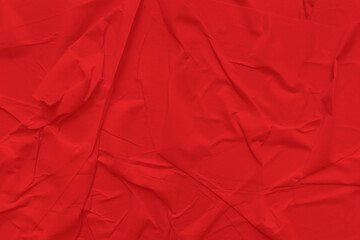 Wall Mural - Blank red paper is crumpled texture background. Crumpled paper texture backgrounds for various purposes