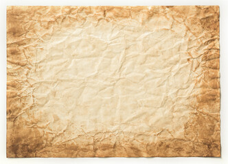 Wall Mural - old paper vintage aged or texture on white background