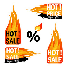 Hot Sale Icon Set Vector Illustration Isolated On White Background