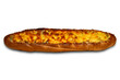 baked baguette with cheese