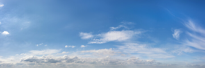 Wall Mural - yellow colored romantic sky long panoramic view