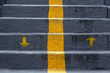 © Classic - arrow pointing the way up and down the stairs