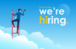 © Diki - We are hiring concept. Job vacancy with creative design