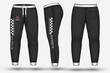  Trouser design template for technical fashion illustration and trousers pant design for Sweatpants design and mockup